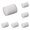 White*20, variant on pdqouc Clone Collars 1 Inch Foam Inserts for Hydroponic Cloning Machines Fits 1" Net Pots Reusable Collars for Hydroponics Plant Germination in DIY Cloner and Clone Machines, White