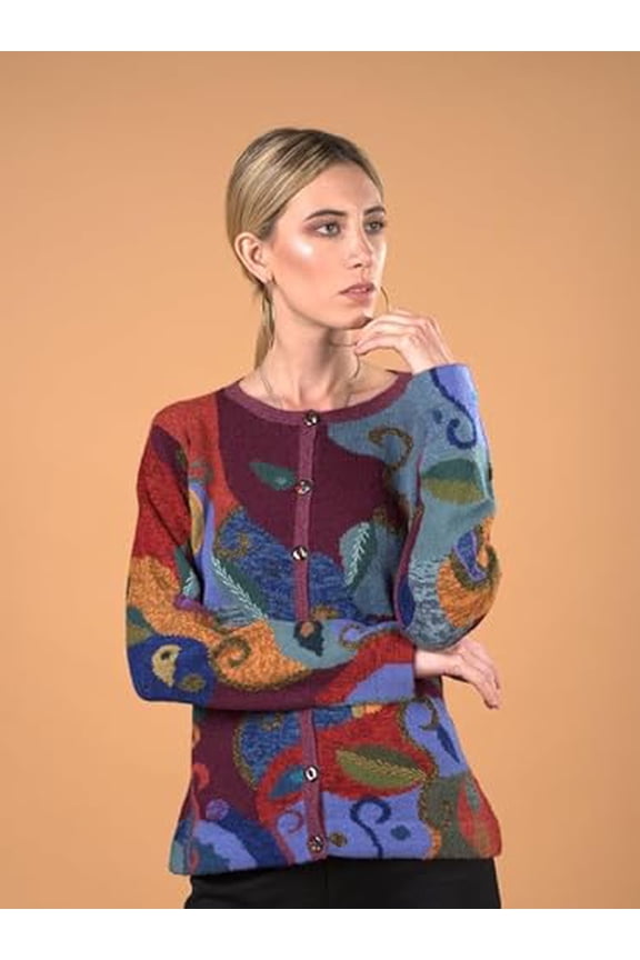 Womens Sweaters in 100% Baby Alpaca. Alpaca Cardigan sweaters for women! (ISIDRA - S)