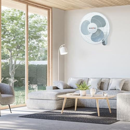 EUROSTAR FWF166W 16" Wall Fan with Remote, White