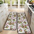 thumbnail image 4 of Kitchen Rugs Sets Of 2,White Christmas Candy Cane Pattern Anti Fatigue Kitchen Mat Rugs Non Slip Washable,Decorative Kitchen Floor Mats for Kitchen,Sink,Laundry,17"x47"+17"x47", 4 of 5