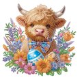 thumbnail image 4 of Kit Con Forma Especial Parcial 5D DIY Highland Yak 30x30cm, 4 of 7