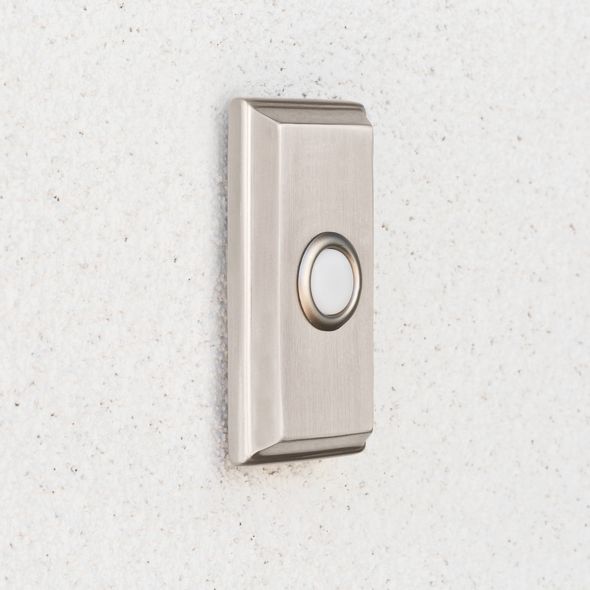 Baldwin 4860402 3" X 1-1/2" Illuminated Rectangular Door Bell From The Estate Collection -