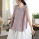 thumbnail image 3 of Xuyuer Women Sleeveless Sweater Tank Round Neck Casual Geometric Knit Sweater Top Women's Floral Print Tunic Tank Tops Blouse Shirts Loose Fit Graphic Tees Summer Vintage Tank Tops 2026, 3 of 8