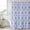 Blue, variant on Yellow Flower Pattern Shower Curtain, Waterproof Shower Curtains for Bathroom, Vintage Botanical Floral Simple Yellow Washable Fabric Bathtub Curtain Set Bath Decor with 12 Hooks 72"x78"