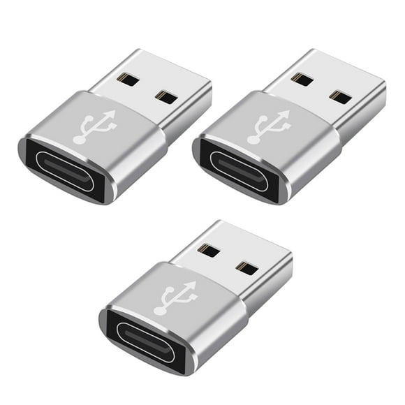 Adaptador USB-C a USB (3 unidades) Convertidor USB 3.0 a USB-C para teléfono, tableta y portátil