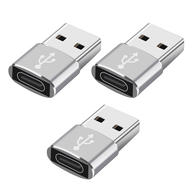 Adaptador USB-C a USB (3 unidades) Convertidor USB 3.0 a USB-C para teléfono, tableta y portátil