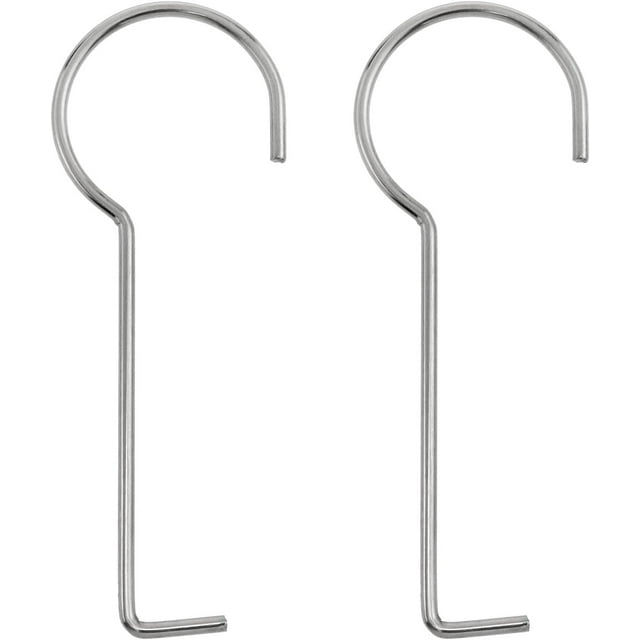 2 PCS Drain Key Drain Key Lifting Hook 304 Stainless Steel Drain Grate Puller for Drain Grate Daily Clean Silver