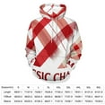 thumbnail image 2 of Red White Checkered Pattern Classic Charm 3D Print Hoodie Men Women Autumn Thin Pullover Sweatshirt Vintage Streetwear Tops, 2 of 6