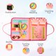 thumbnail image 4 of Libro de mesa JAGSYJOY Montessori Busy Board para niños pequeños Sensory Pink, 4 of 7