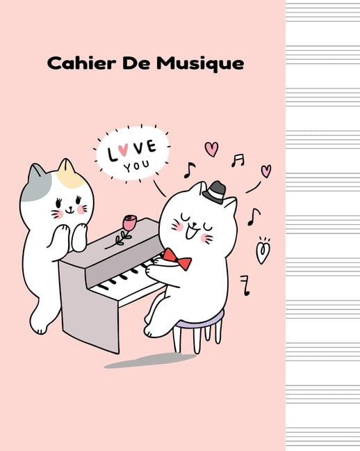 Illustration Cahier De Musique Cahier de Musique : Cahier de partitions - Papier manuscrit - 12