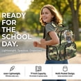 thumbnail image 6 of DISNIMO Camo Tiger Print 17 Inch School Backpack for Boys Teens Kids, Lightweight Bookbag with Front Compartments & Side Pockets for Elementary Middle Students, Boys Back to School Supplies, 6 of 7