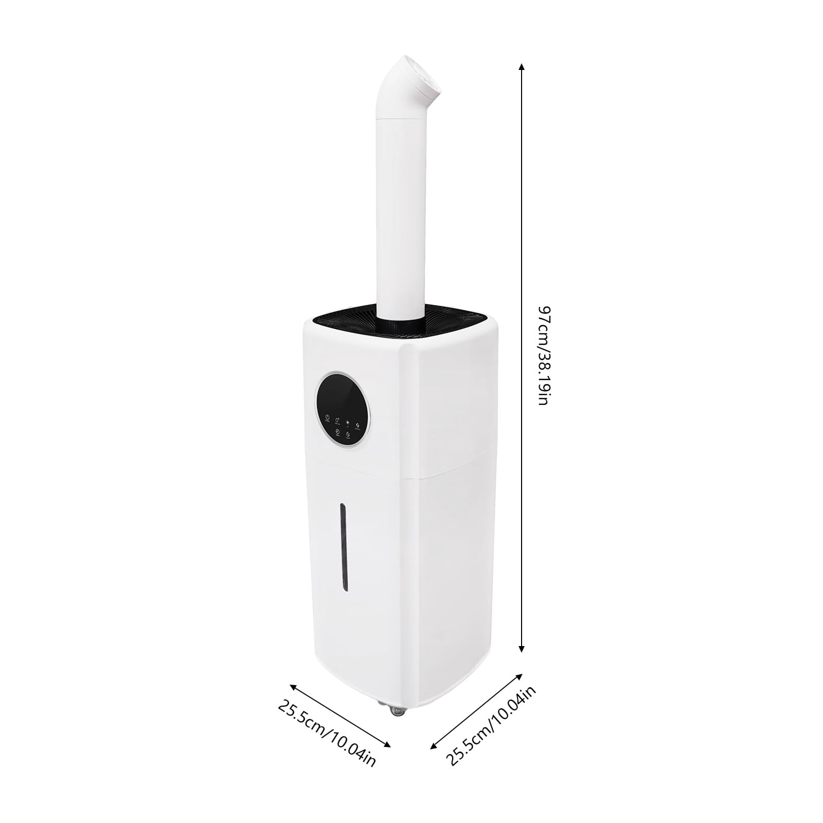 Aiqidi 21L/5.5GAL Commercial Humidifier Whole-House Style Industrial Large Room Humidifier 3 Speed Quiet with Four-Way Nozzle
