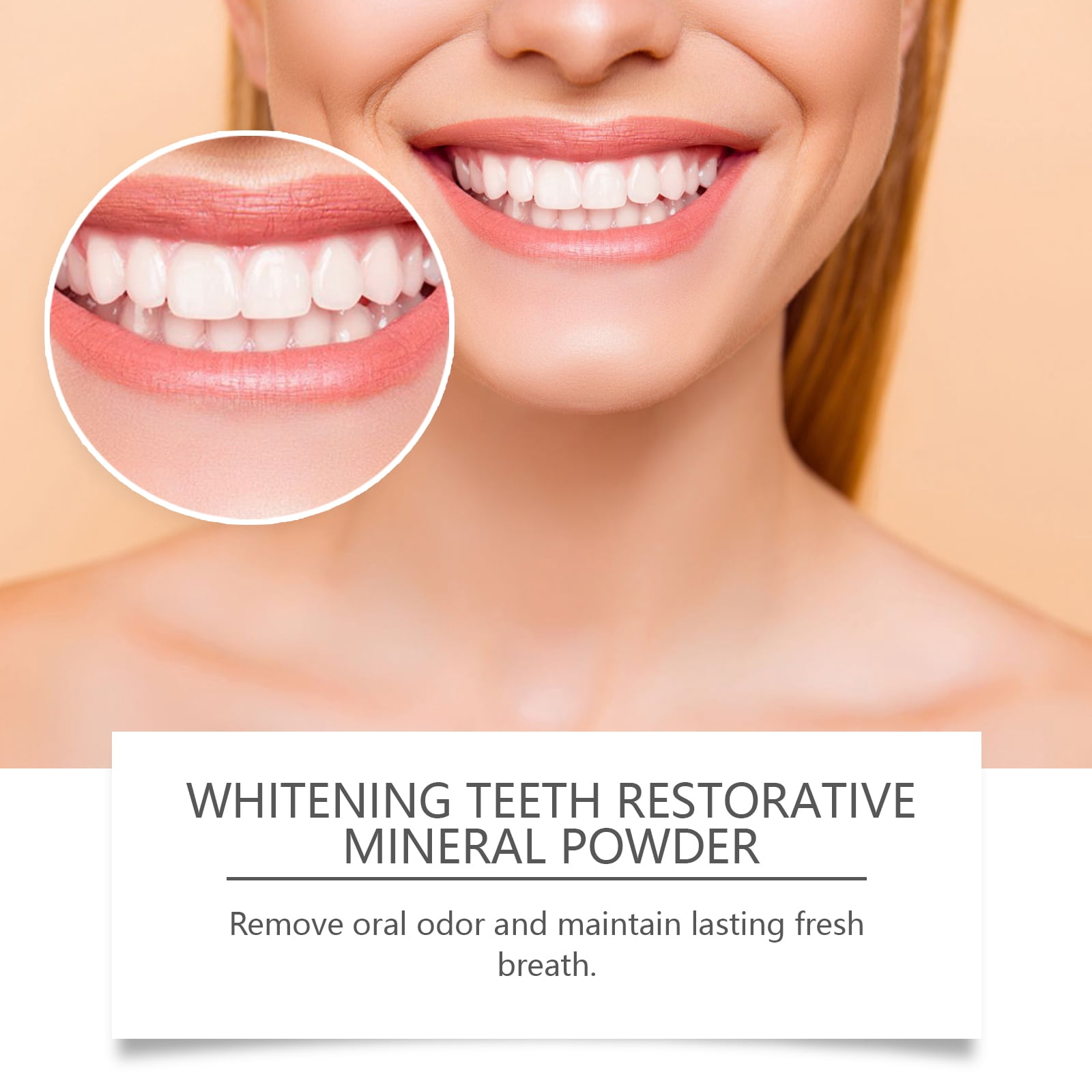 Alvantor Teeth Whitening Powder - Purple Tone Corrector for Stain Removal, Fresh Breath, 1.76oz