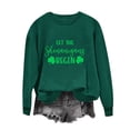 thumbnail image 4 of Amzcrzy Chandail à Capuche pour Femmes Col Rond Imprimé Lettre Manches Longues Sans Chapeau Chandail TG, 4 of 4