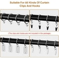 thumbnail image 4 of 50 Pcs Metal Curtain Rings with Eyelets, 1.5 inch Inner Diameter Drapery Rings Apply for Curtain Rods, Silver(Fits Up to 1 1/4-Inch Rod), 4 of 8