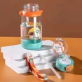 thumbnail image 4 of Taza Sippy de agua para niños, vasos de alimentación de bebé de dibujos animados creativos con pajitas, botellas de agua a prueba de fugas, tazas portátiles para niños al aire libre, 4 of 6