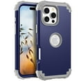 thumbnail image 5 of TECH CIRCLE for iPhone 16 Pro Slim Soft Rubber Armor Case,Three Layer Heavy Duty Shockproof Protection Hard Plastic Bumper + Soft Silicone Rubber Hybrid Protective Cover,Darkblue, 5 of 8