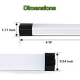 thumbnail image 6 of 4FT 120W LED Shop Light Linkable, 13000lm(400w Equivalent), 5000K Utility Shop Lights for Garages, Workshops, Basements, Hanging or FlushMount, with Power Cord and Pull Chain, ETL, Black, 2 Pack, 6 of 14