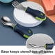 thumbnail image 3 of Juego de tenedor y cuchara para bebé, entrenamiento de alimentación, vajilla para niños de acero inoxidable, 3 of 6