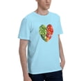 thumbnail image 2 of Fruits And Vegitables Men'S Basic Short Sleeve T-Shirt Sky Blue 5x-Large, 2 of 5