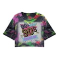 thumbnail image 3 of Trendfront Womens 80s Baby 90s Made Me Graphic Crop Top Neon Tie Dye Crewneck Short Sleeve T Shirt Retro Vintage Party Cropped Tee Summer Clothes, 3 of 3