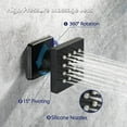 thumbnail image 6 of Thermostatic Shower Faucet Set 8"LED Rain Shower Head Combo Massage Mixer System, 6 of 14