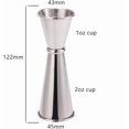 thumbnail image 2 of Secura Japanese Style Double Jigger, 304 Stainless Steel Cocktail Jigger, 1oz and 2oz Alcohol Measuring Cup for Bar Home Bartender Party, 2 of 5