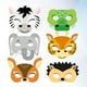 thumbnail image 2 of 12 máscaras de animales de dibujos animados para disfrazarse con cuerda elástica para niños., 2 of 6