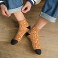 thumbnail image 3 of Fuzoiu Hand-drawn Pumpkin with Flowers Print Adult Socks, Crew Moisture-wicking Socks, Unisex Cushion Crew Socks,Casual Sports Ankle Socks, 3 of 7