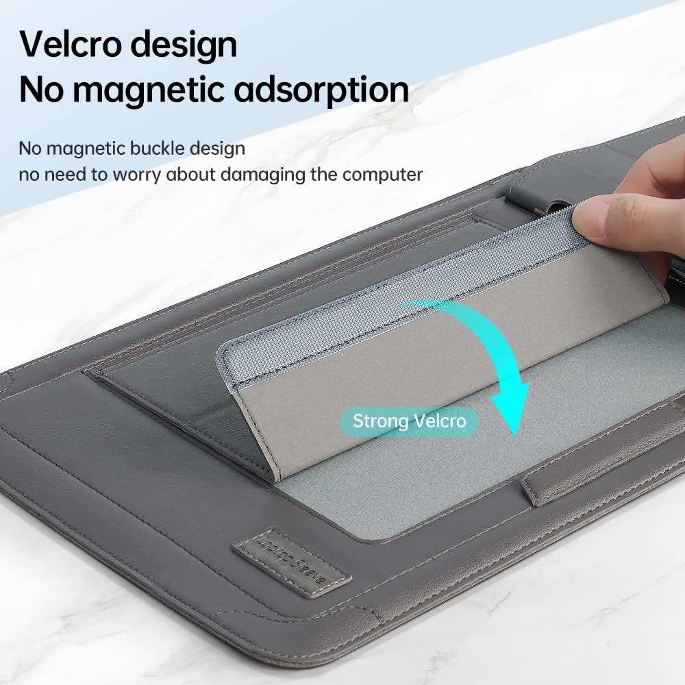 PINHEN Laptop Case with Stand Compatible with 11.6-15.6 Inch MacBook Pro/Air Protective Bag Sleeve Cover for M3 M13 Computer Protective Sleeve Stand