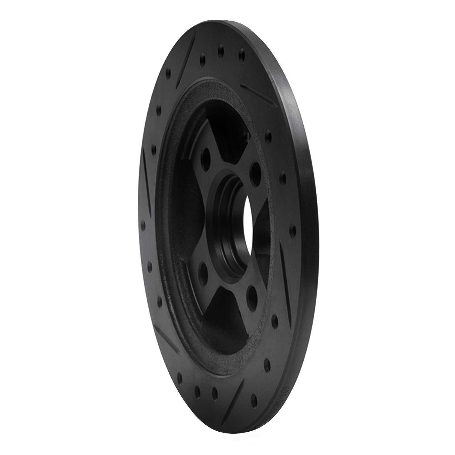 Dynamic Friction Company 633-58000R DFC Brake Rotor - Drilled And Slotted - Black
