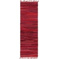 thumbnail image 3 of Unique Loom Chindi Cotton Collection Area Rug - Striped (2' 2" x 6' 7" Runner Red/Burgundy), 3 of 8
