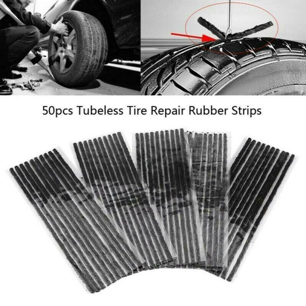 50-Piece Car Tire Repair Plug Kit - Tubeless Puncture Seal Strips For Quick Fix (Made In USA) 6 thumbnail image