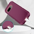 thumbnail image 6 of Compatible with Google Pixel 9A Case,3-Layer Military Grade Drop Protection Anti-Slip Bumper Rugged Shockproof Dustproof Protection Phone Case,Purple Pink, 6 of 7