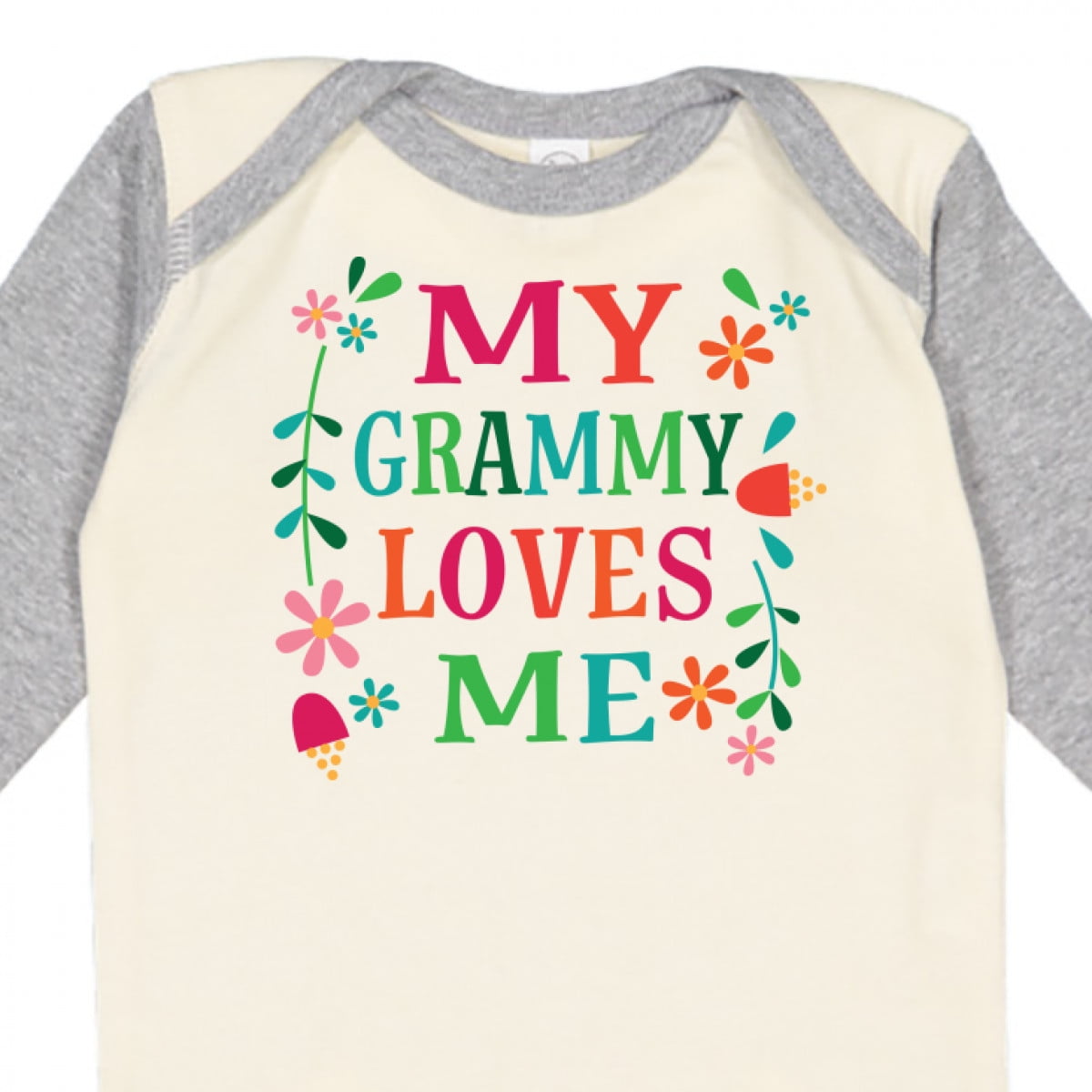 Inktastic My Grammy Loves Me Girls Apparel Girls Long Sleeve Baby Bodysuit