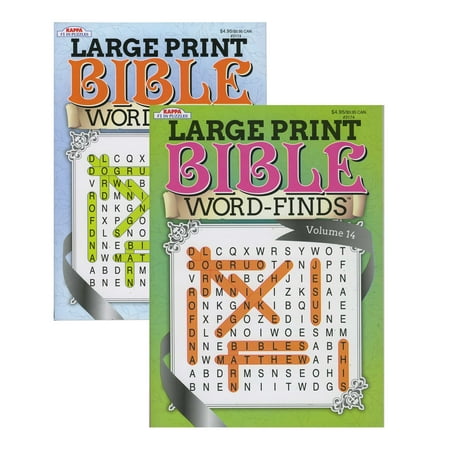 Puzzle KAPPA Large Print Bible Word Finds Book 2 Titles Word Search, 2-Pack