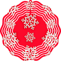 Snowflakes 10" Metal Wind Spinner Christmas Décor