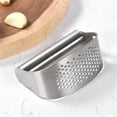 thumbnail image 2 of Tkrady Stainless Steel Garlic Presser, Garlic Press Rocker Garlic Mincer Garlic Crusher with Bottle Opener 2 in 1, Comfortable Handle Garlic Chopper for Smash Garlic Kitchen Tools, 2 of 5