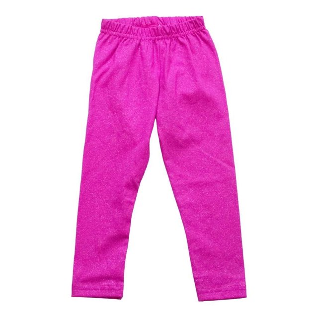 Legging Simply Basic para niña con Glitter Elástico en Cintura Fucsia Talla 3