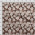 thumbnail image 4 of oneOone Polyester Spandex Brown Fabric Tropical Floral Diy Clothing Quilting Fabric Print Fabric By Yard 56 Inch Wide, 4 of 4