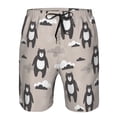 thumbnail image 3 of Goofa Cartoon Bear Brown Printed Mens Swim Trunks Summer Quick Dry Short Beach Swimwear Bathing Suits-XX-Large, 3 of 9