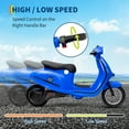 thumbnail image 4 of Powerful 24V 350W Kids Electric Ride-On Moped Scooter with Seat – 14MPH Max Speed, Rear Brake, Waterproof, LED Lights, Pneumatic Tires, 132 lbs Max Load, Ages 8-14, Electric Motorcycle, 4 of 8