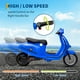 thumbnail image 4 of Powerful 24V 350W Kids Electric Ride-On Moped Scooter with Seat – 14MPH Max Speed, Rear Brake, Waterproof, LED Lights, Pneumatic Tires, 132 lbs Max Load, Ages 8-14, Electric Motorcycle, 4 of 8