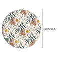 thumbnail image 3 of GZHJMY Round Placemats Set, Hand Drawn Leaves Geometric Pattern Washable Waterproof Coffee Mats Place Mats Indoor, Heat Resistant Table Mats Coasters for Kitchen Dinning Room, 3 of 7