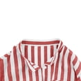 thumbnail image 4 of Alkepwun Long Sleeve Shirts for Women Oversized Button Down Collared Blouses with Pocket Casual Loose Striped Collared Office Tops Beach Vacation Outfit, 4 of 8