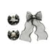 thumbnail image 3 of INSPIRE CHIC Corbata de moño de malla con strass para mujeres, 3 of 5
