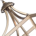 thumbnail image 3 of Warehouse of Tiffany Sunsus Oil Brushed Silver 3-light Lantern Pendant, 3 of 4