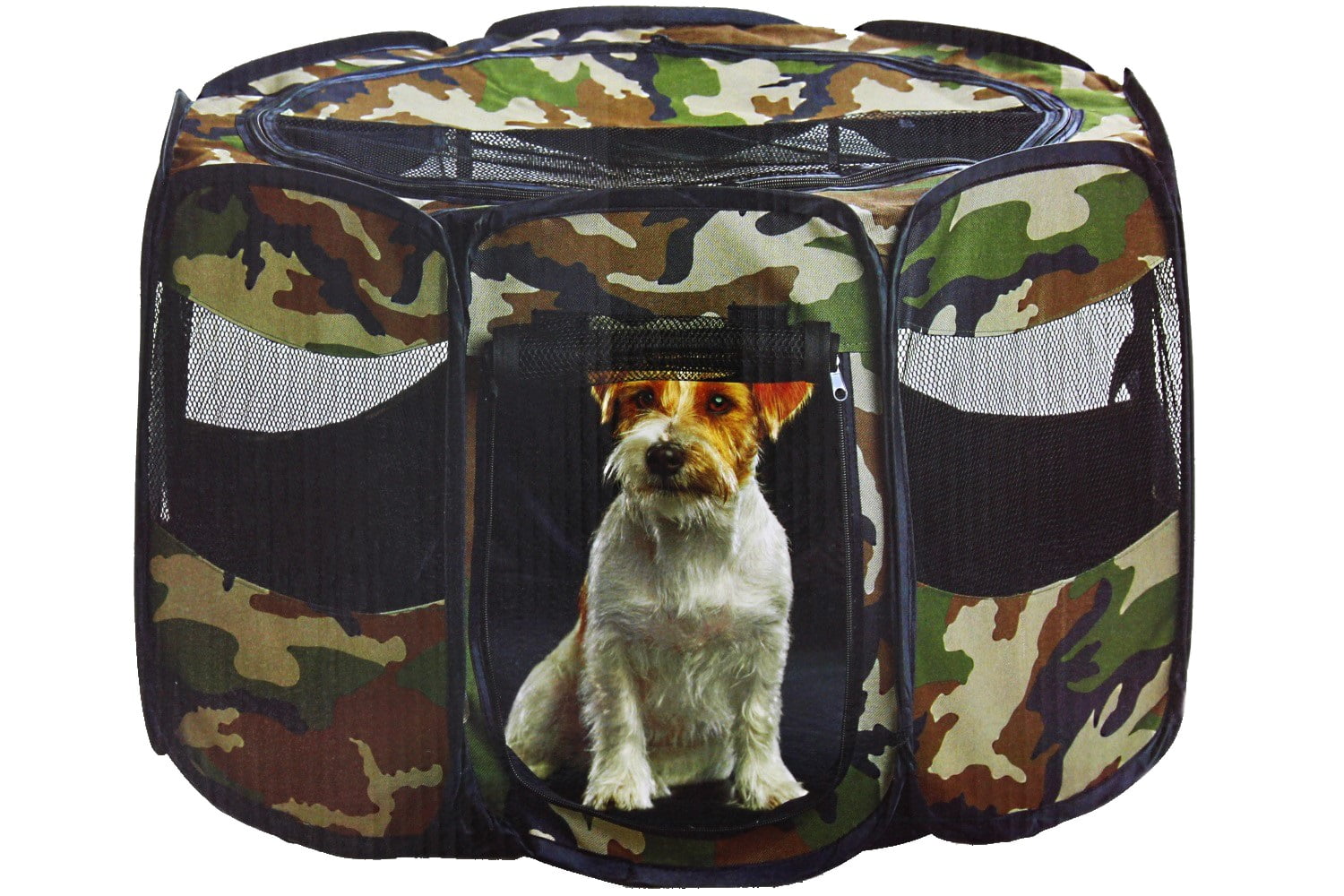 Etna Portable Foldable Pet Playpen For Dogs, Camouflage Indoor and