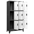 thumbnail image 3 of vidaXL Locker Cabinet Anthracite and White 35.4"x17.7"x70.9" Steel, 3 of 8