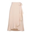 thumbnail image 3 of Falda Casual Falda Midi Irregular Falda Maxi Asimétrica para Mujer (Beige XL) FLhrweasw Para estrenar, 3 of 9